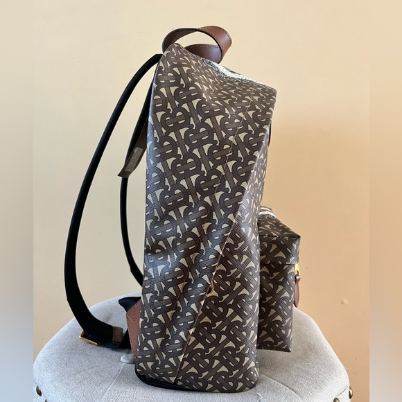 Burberry Monogram Stripe Print E-canvas Backpack - Picture 2 of 15